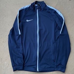 Y2K Nike Zip Up Hoodie Dri Fit Navy